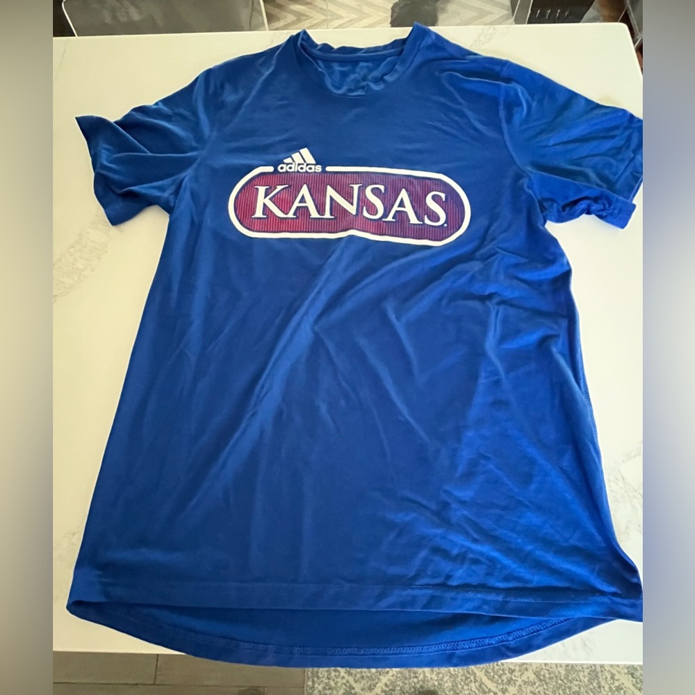 Adidas Blue Kansas T-Shirt.   Size medium.